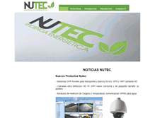 Tablet Screenshot of nutec.cl